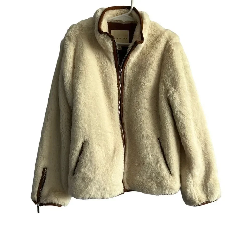 Copper Key Cream Sherpa Jacket
